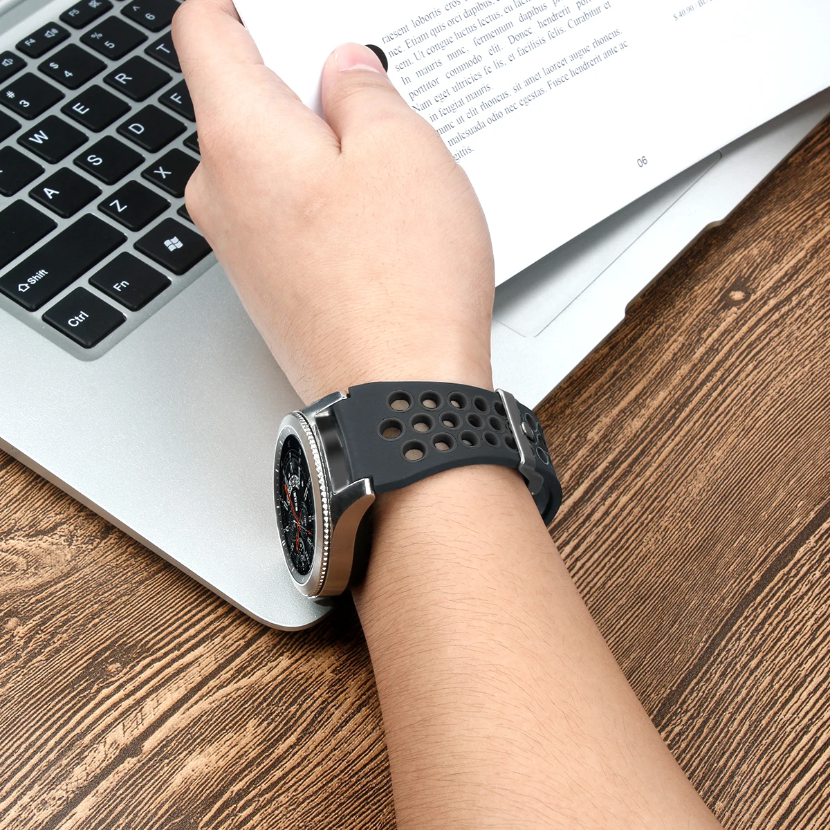 オリジナルバンド サムスン ギア S3 フロンティア/クラシック オリジナルストラップ サムスン ギャラクシーウォッチ 46mm ギャラクシーウォッチ 3 445mm バンド用