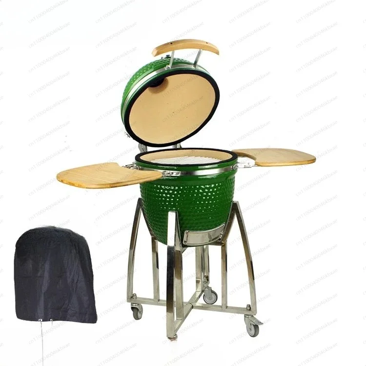 18-Inch Ceramic Grill Family Back Garden BBQ Party Braised Smoke Grill