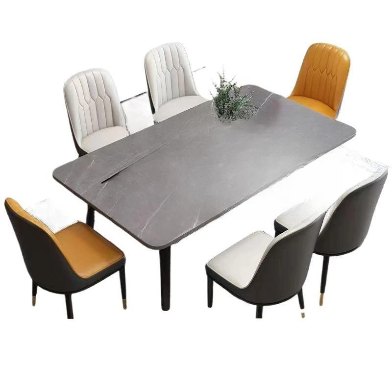 

Slate dining table household modern simple light luxury