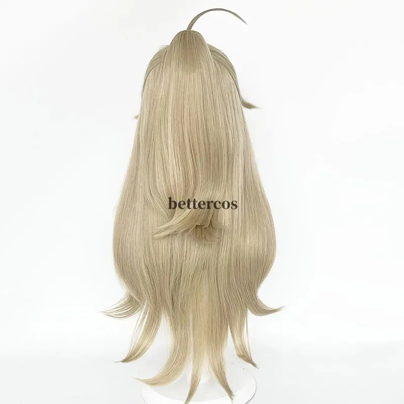 Peluca de Cosplay Kirara, peluca sintética resistente al calor de color marrón claro con cola de caballo, pelucas de Cosplay Kirara