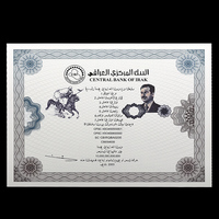 2003 Iraq Paper Bond Banknote Ten Trillion Dollars Certificate with UV Fluorescence Serial Number Collectibles Bill 13 Zeros