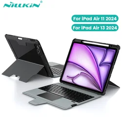 Nillkin Bluetooth Keyboard Case for iPad Air 13 11 M2 2024 for iPad Pro 13 11 inch Folding Keyboard Cover Built-in Pen Holder