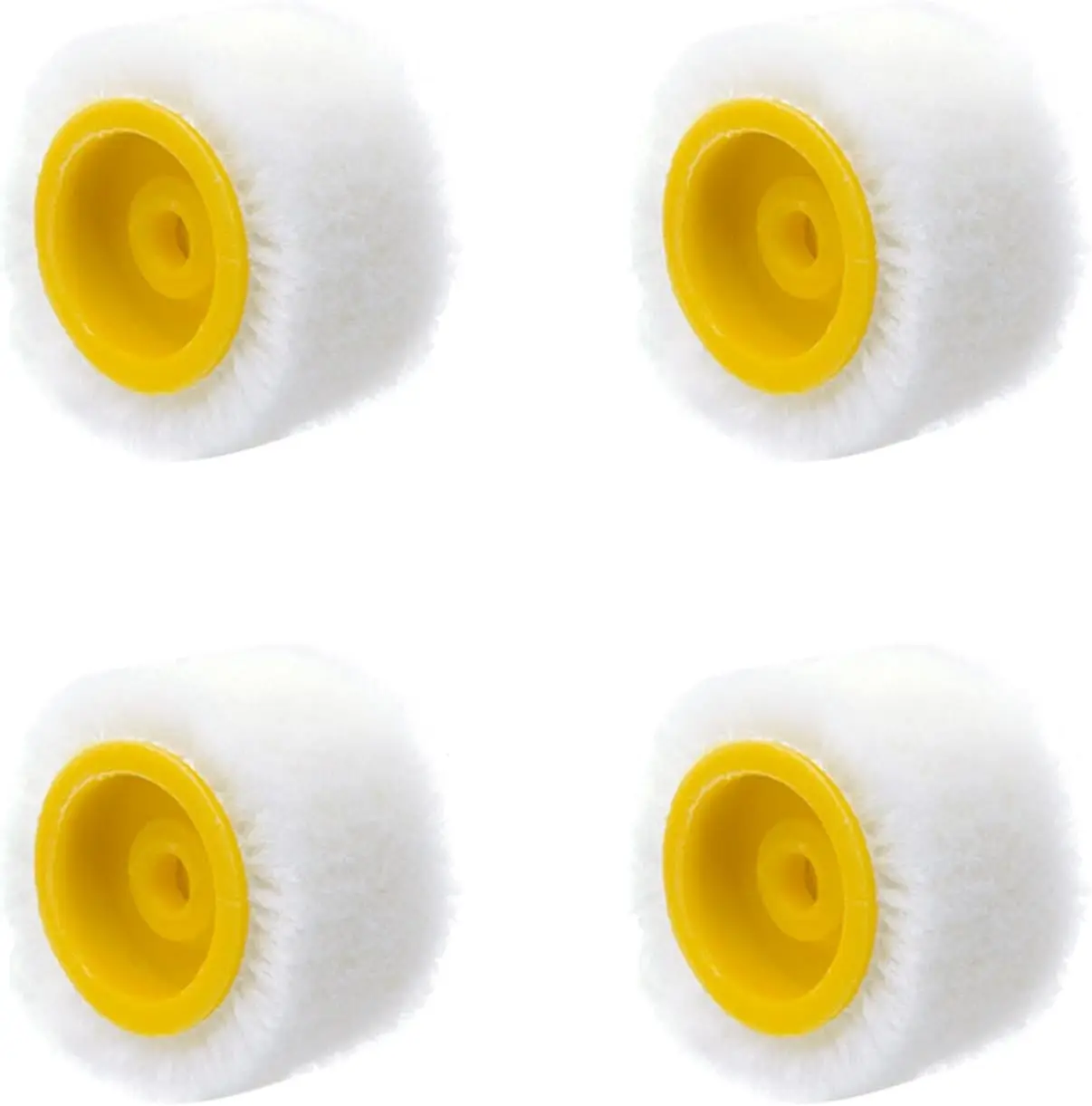 

4-Pack Mini Paint Rollers for Touch-Up, Trim, Edge & Corner Painting - Extra Small Wool Brushes