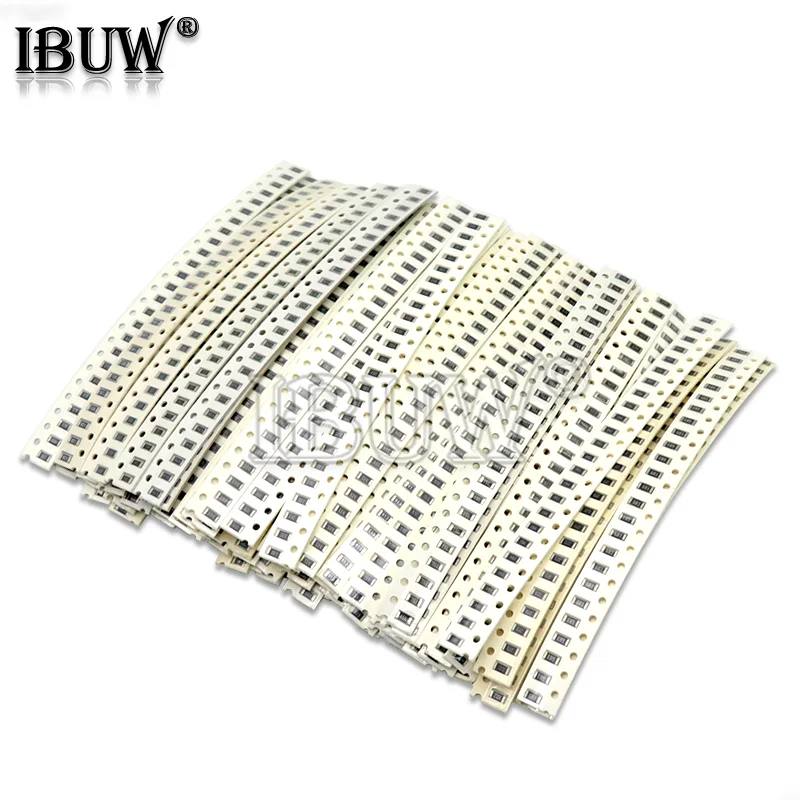 2000PCS 10 ohm-910K ohm 1206 SMD Resistor Kit Assorted set 5% 80values*25PCS SMD Resistors 10K 470/100/680 ohm resistance pack