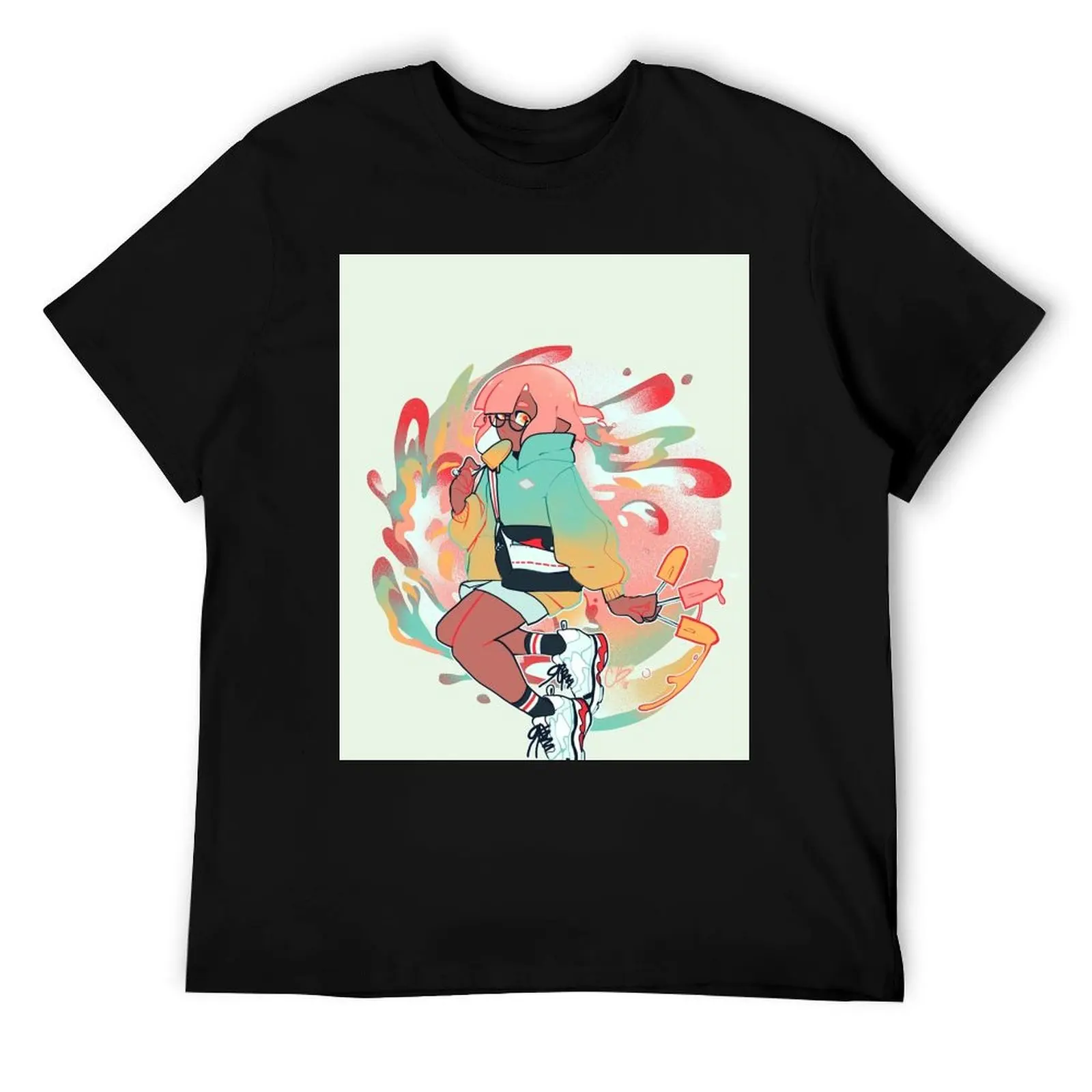 الآيس كريم دريم تي شيرت رجل تي شيرت جرافيك رجل تي شيرت القطن عالية الجودة تي شيرت مخصص طباعة تي شيرت