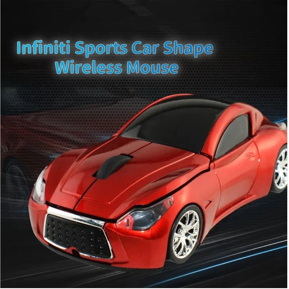 

2.4G Wireless Infiniti Sports Car Styled Computer Mouse Ergonomic Optical Silent Mice For PC Laptop Desktops Children's gifts