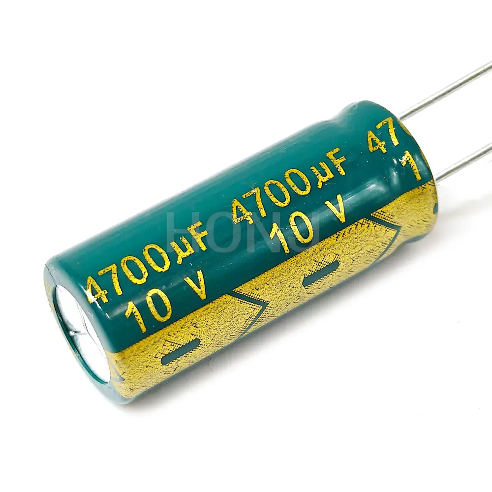5PCS 10V4700UF 10x25mm high frequency low impedance aluminum electrolytic capacitor ±20% 10V 4700MF 10VDC 4700MFD 10V4700UF