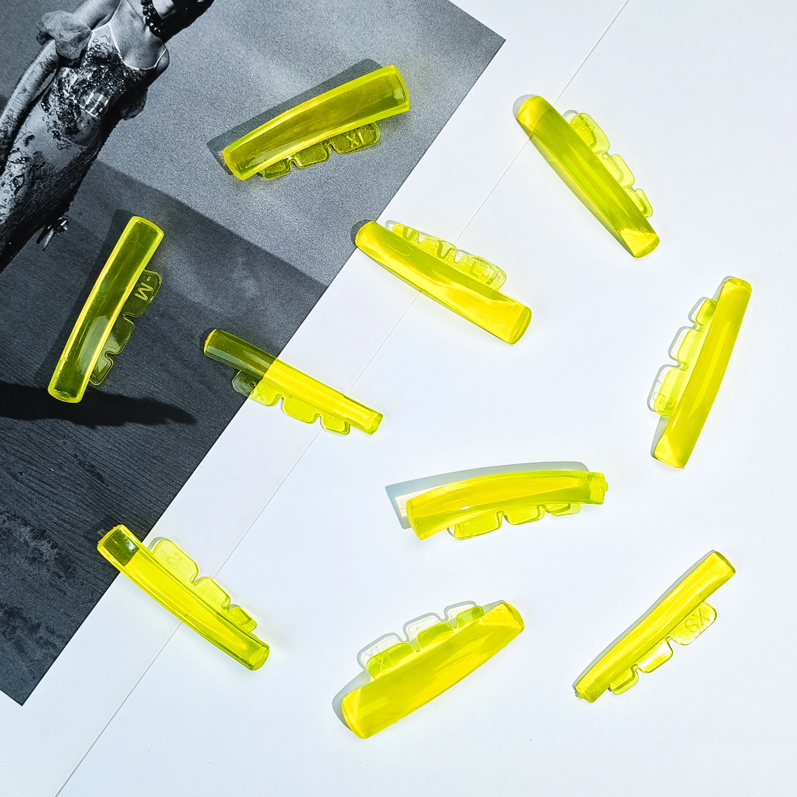 Lomansa 5 أزواج قابلة لإعادة الاستخدام سيليكون رمش بيرم منصات لزجة جلدة قضبان درع رفع ثلاثية الأبعاد رمش بكرة الشعر اكسسوارات ماكياج أداة #6