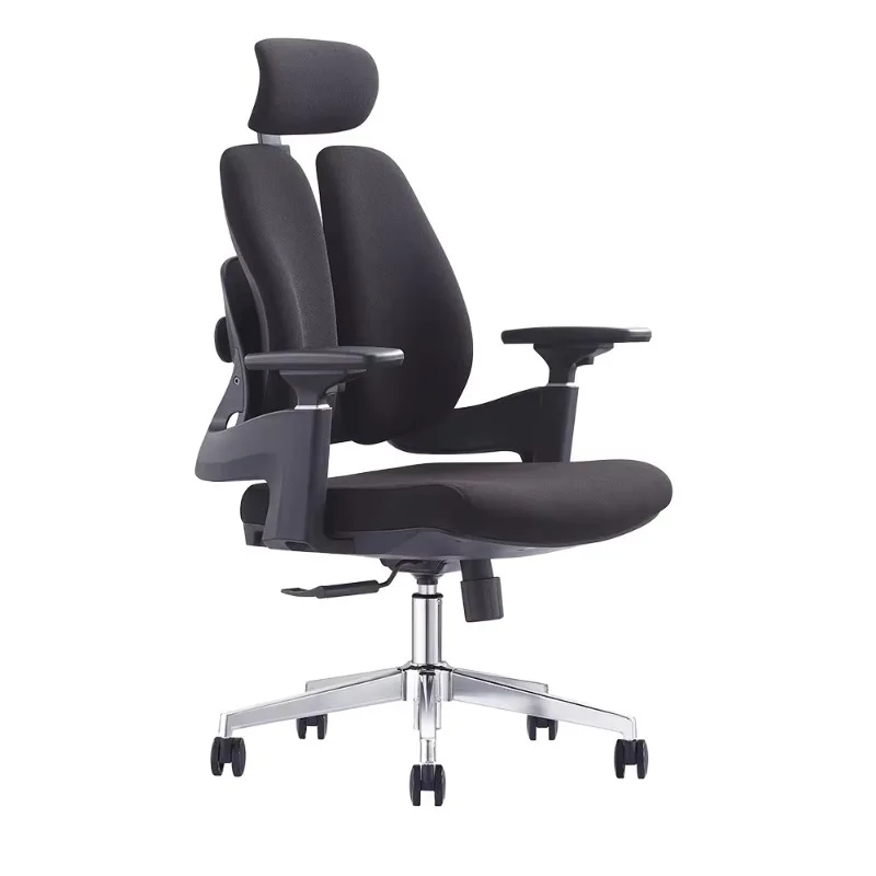 Contemporary Modern Executive Office Chair Rotating & Height Adjustable Mesh Fabric with PU Foam & Aluminium for Home Use Staff