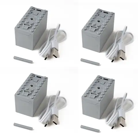Type-C Port 8878 Rechargeable Lithium Battery Box Multi Power Functions Speed Control Tool For MOC Technical Car Train Blocks