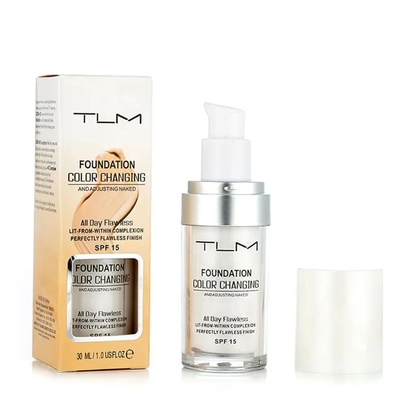 30ML TLM Concealer Cover Cream, Colour Changing Warm Skin Tone  Makeup,Face Liquid Cover Concealer