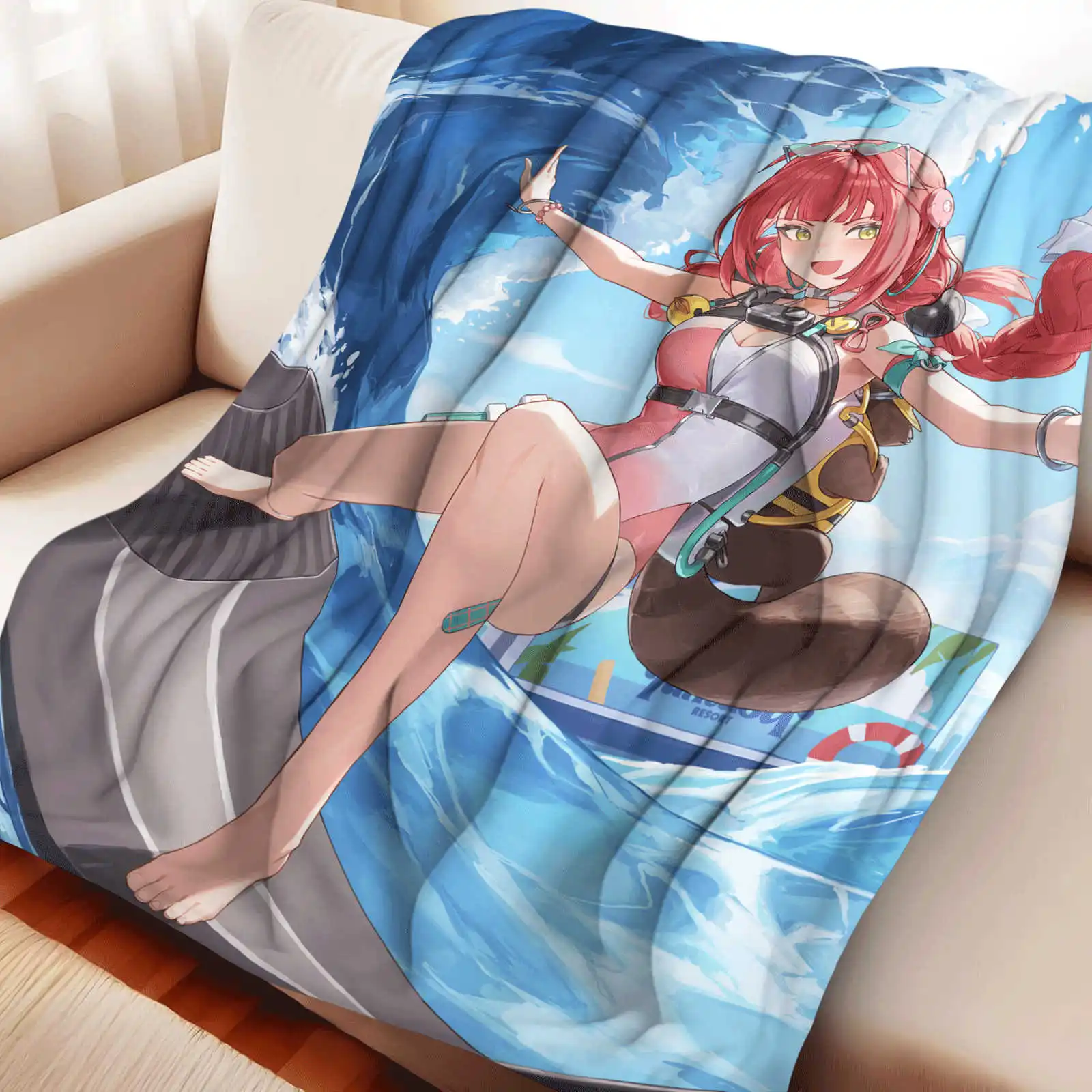 

zenless zone zero Flannel Throw Blanket Blankets Sofa Decoration blankets Cozy Soft