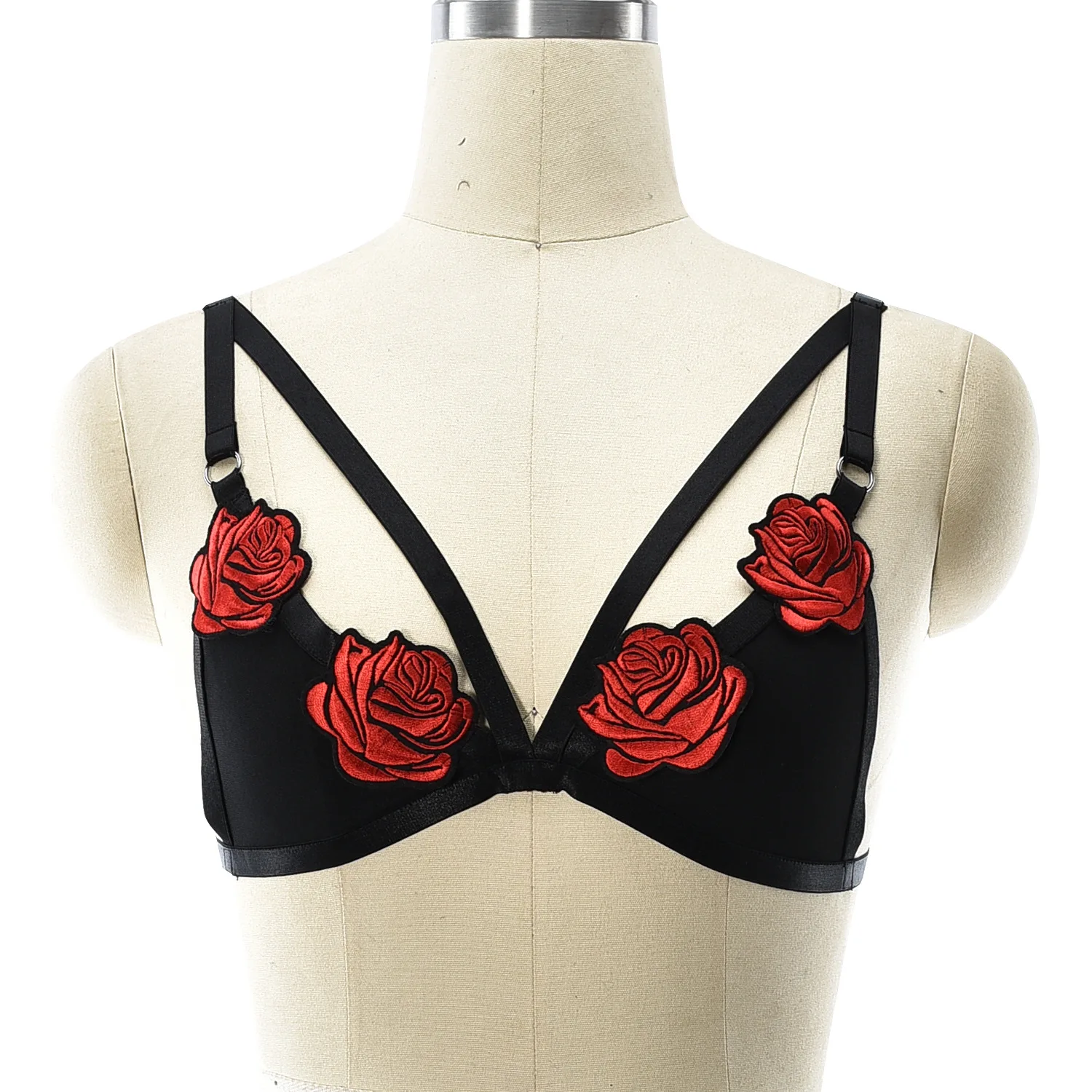 

Body Harness Bondage Sexy Lingerie Punk Goth Bodysuit Hollow Bra Erotic Stocking Harness Harajuku Elastic Suspender