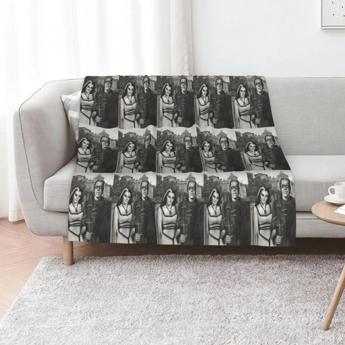 Meet the Munsters Throw Blanket Luxury Designer Soft Big for babies Sofa Blankets Sofas Of Decoration Luxury St Blankets