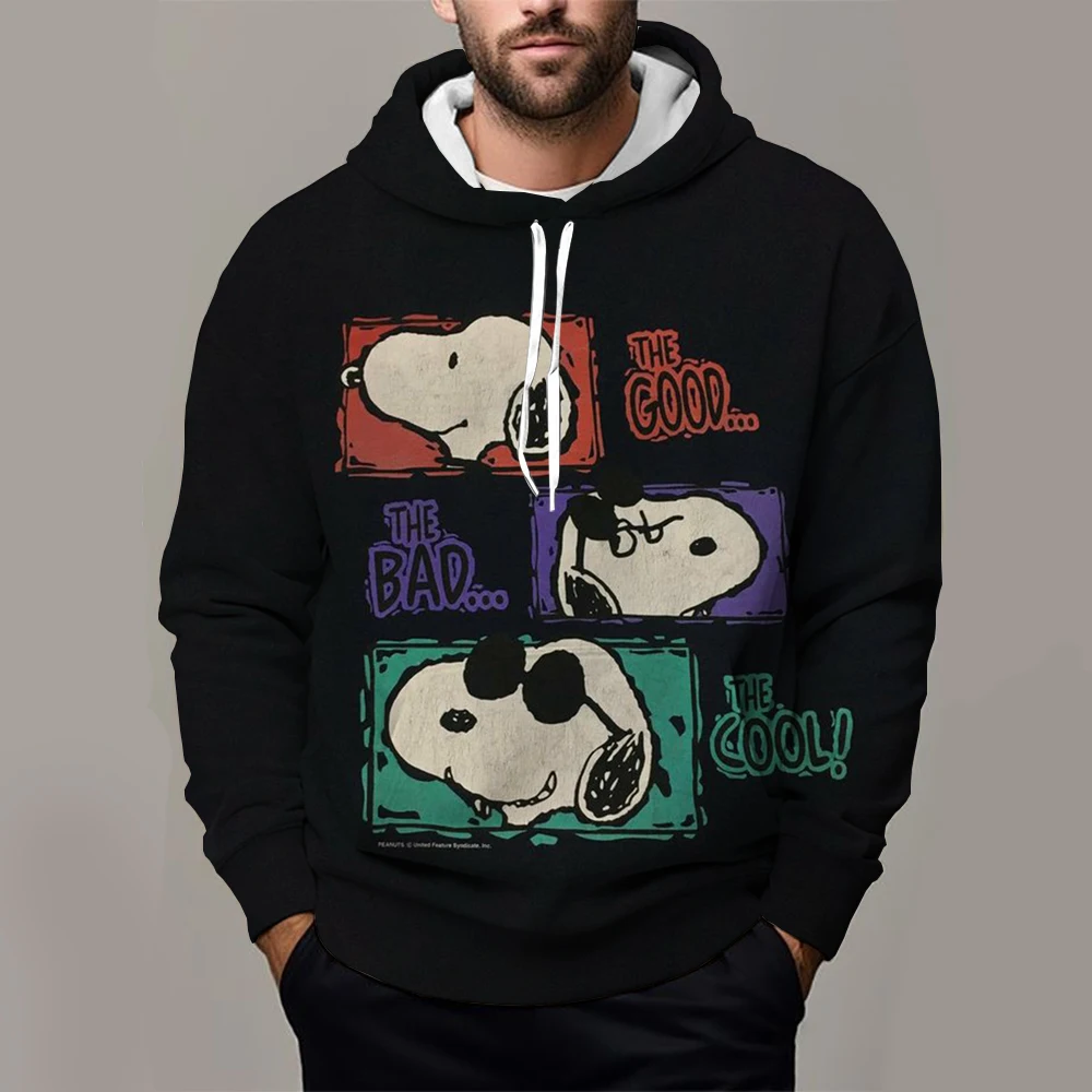 2024 Spring and Autumn New Snoopy 3D Printed Boys and Girls Hoodies, Children's Street Casual Sports Wear Hoody Baby Casual