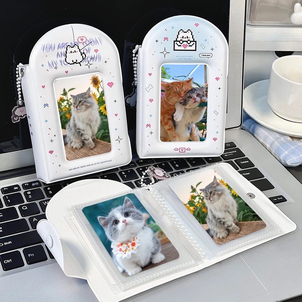 Photocard Holder Photo Album Crapbook Collection Storage Album Cute Cartoon DIY 3 Inch Collection Book Hand Account Book