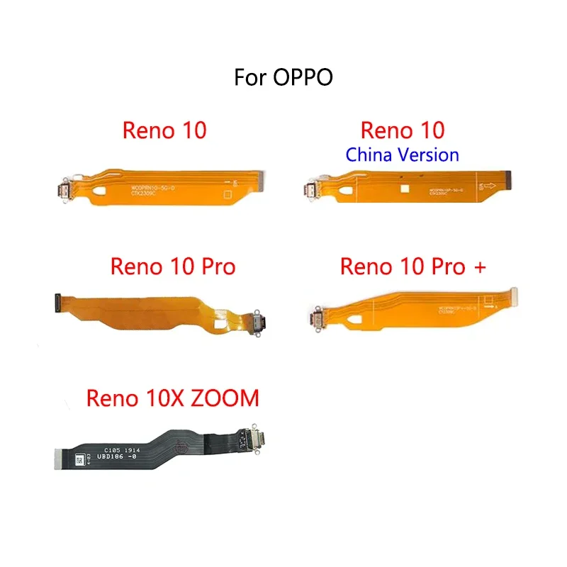 USB Charge Dock Port Socket Jack Plug Connector Flex Cable For OPPO Reno 10 Pro Plus 5G / Reno 10X ZOOM Charging Board Module