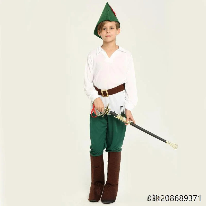 زي تنكري للأطفال على شكل تنكربيل الأخضر في عيد الهالوين، زي روبن هود للرجال والنساء البالغين، زي للأسرة في المؤتمرات والعروض