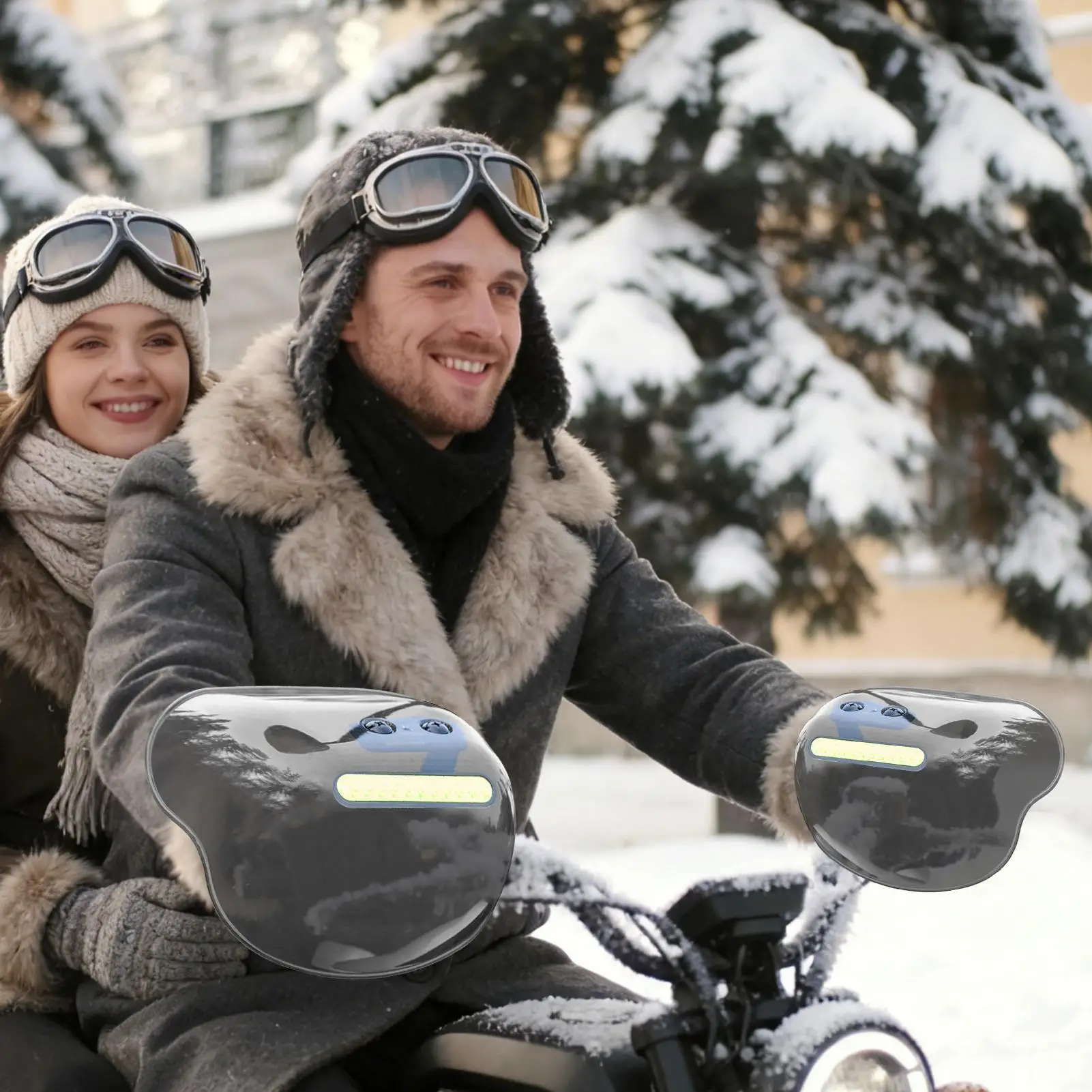 

Electric Scooter Handle Guard Easy Install 1 Pair Winter Hand Guard For Scooter Cycling For Outdoor Rides Commuting Adventure