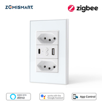 Zemismart Zigbee Tuya Smart Brazil Socket 10A Tomada USB Charger Alexa Google Home Voice Control Electric Brazilian Wall Outlets