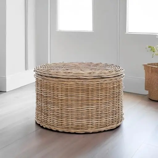 [Getrokken prijs! ] Home Collection salontafel, grijs, 28,5 x 28,5 x 17 inch