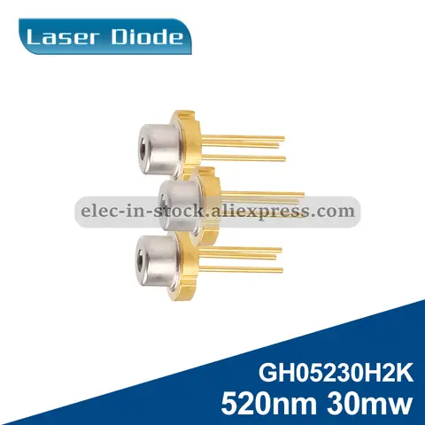 520nm 30mw LD New original GH05230H2K zielone diody Laser półprzewodnikowy światła widzialnego z PD TO18 5.6mm