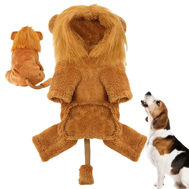 Funny Pet Hat Lion Mane for Dogs Cat Cosplay Dress up Puppy Lion Wig Costume Party Decoration Halloween Christmas Pet Supplies