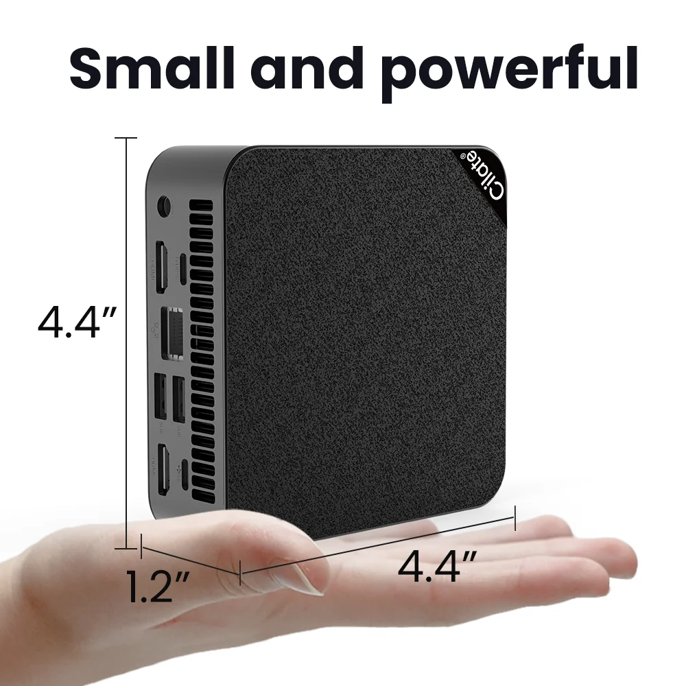 Cilate Mini PC Intel Alder Lake N100 Windows 11 Ultra Small Pocket Computer Function Type-C 4K WIFI5 BT4.2 8GB 16GB 256GB 512GB