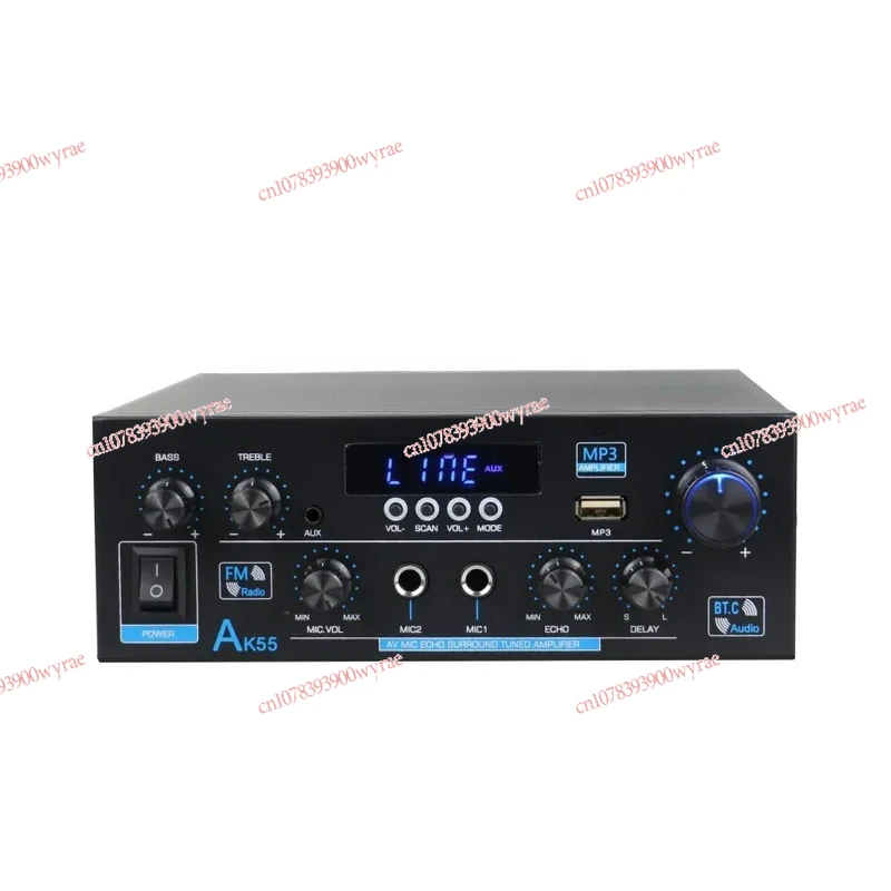 

Flash Drive Two-Channel Power Amplifier AK-55 Digital And USB