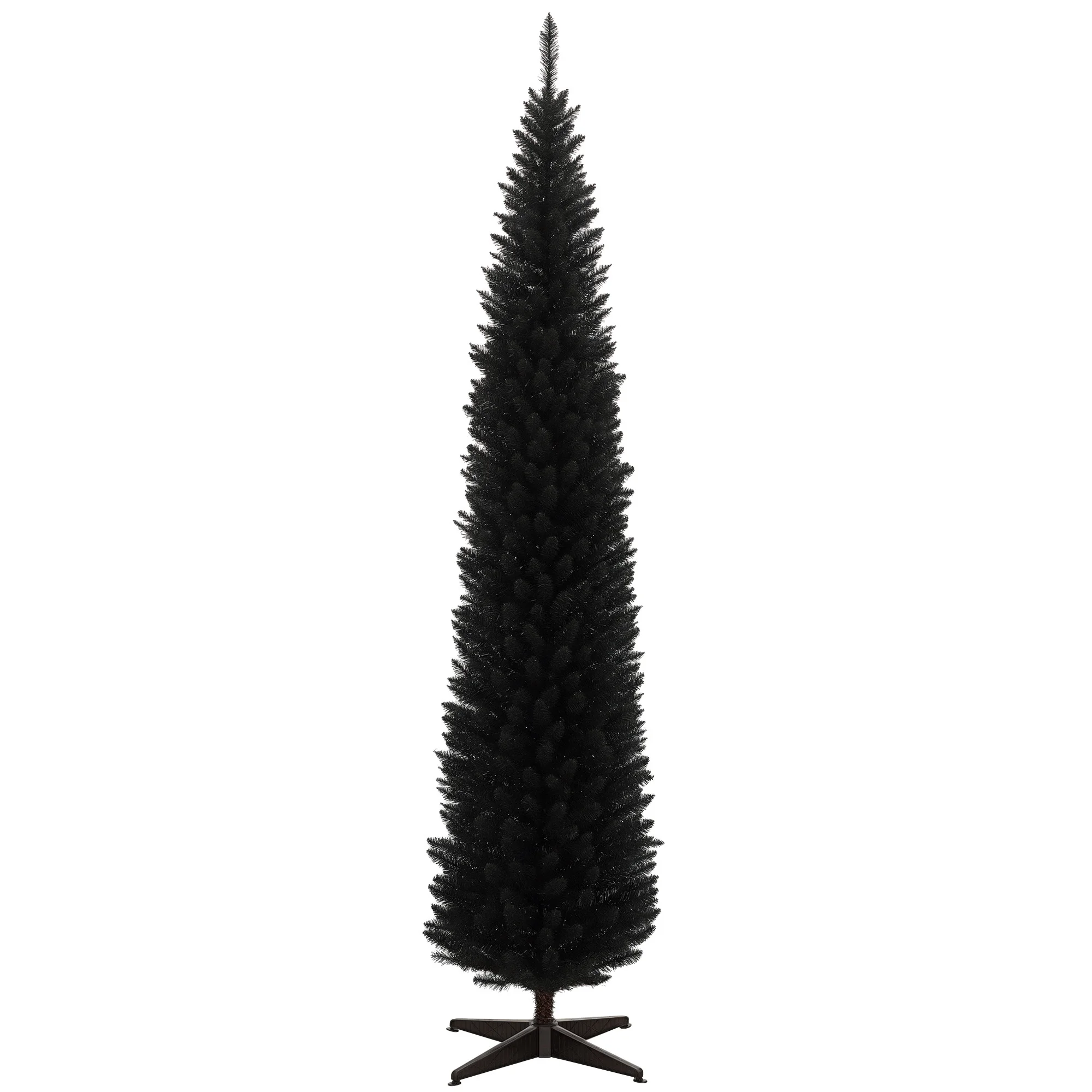Artificial Christmas Tree 8' Indoor Realistic Holiday Decoration, Black