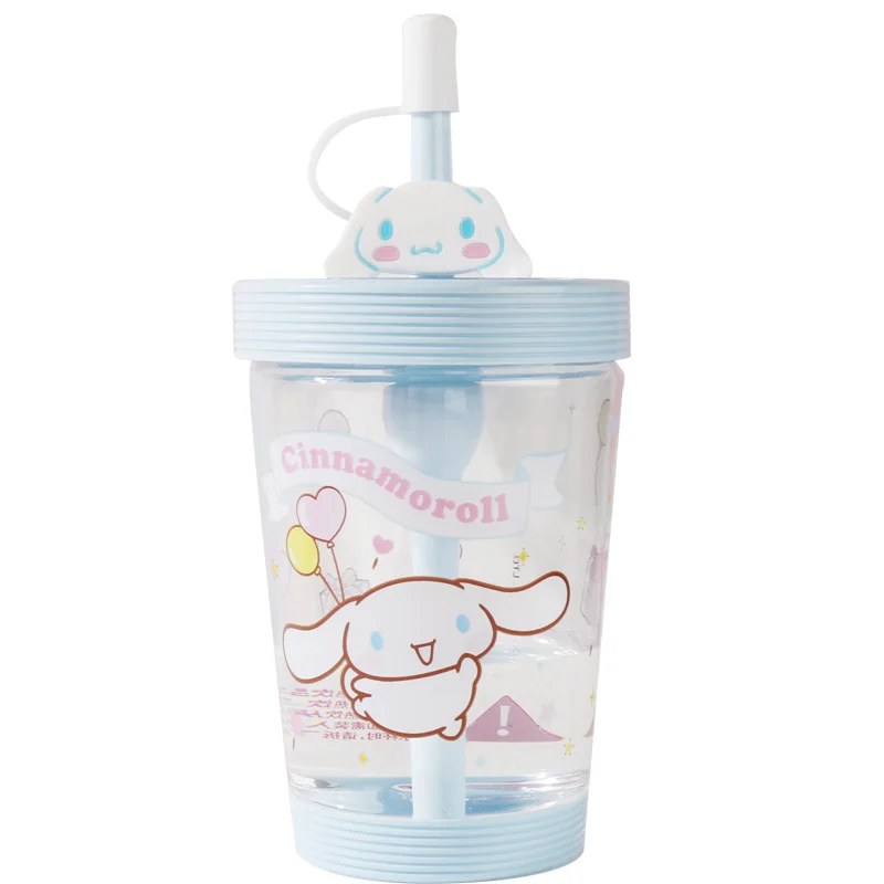 

Изолированная дорожная чашка MINISO Sanrio с соломинкой Кики и Cinnamoroll, милая мультяшная бутылка для воды
