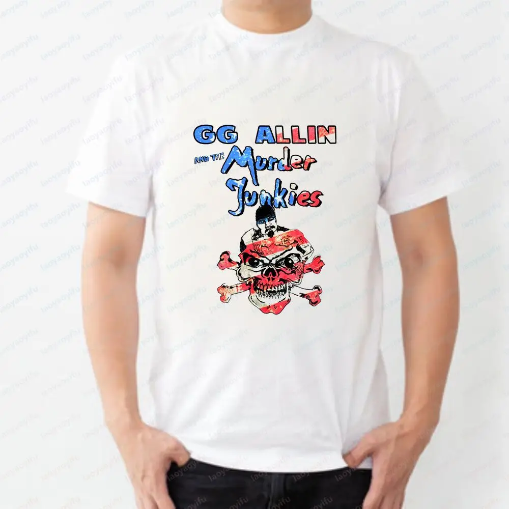 GG ALLIN - Unique New Summer Casual Trendy Multi-Purpose Short-Sleeved Men's and Women's Universal Round-neck T-Shirt