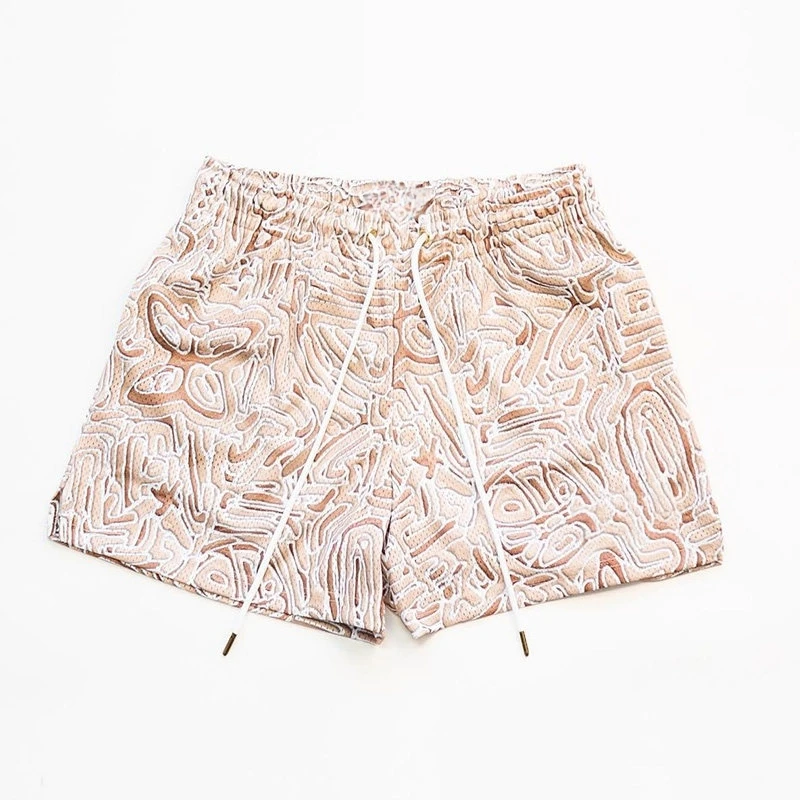 

Adult and Children's French-style Vintage Rose 3D Printed Shorts, Suitable for Hawaiian Vacations and Versatile for Commuting