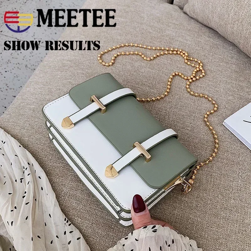 5/10/20Pcs Meetee 25mm Metal Zipper Tail Clips Stopper Screws Handbag Straps End Clasp Cord Lock DIY Hardware Bags Accessories