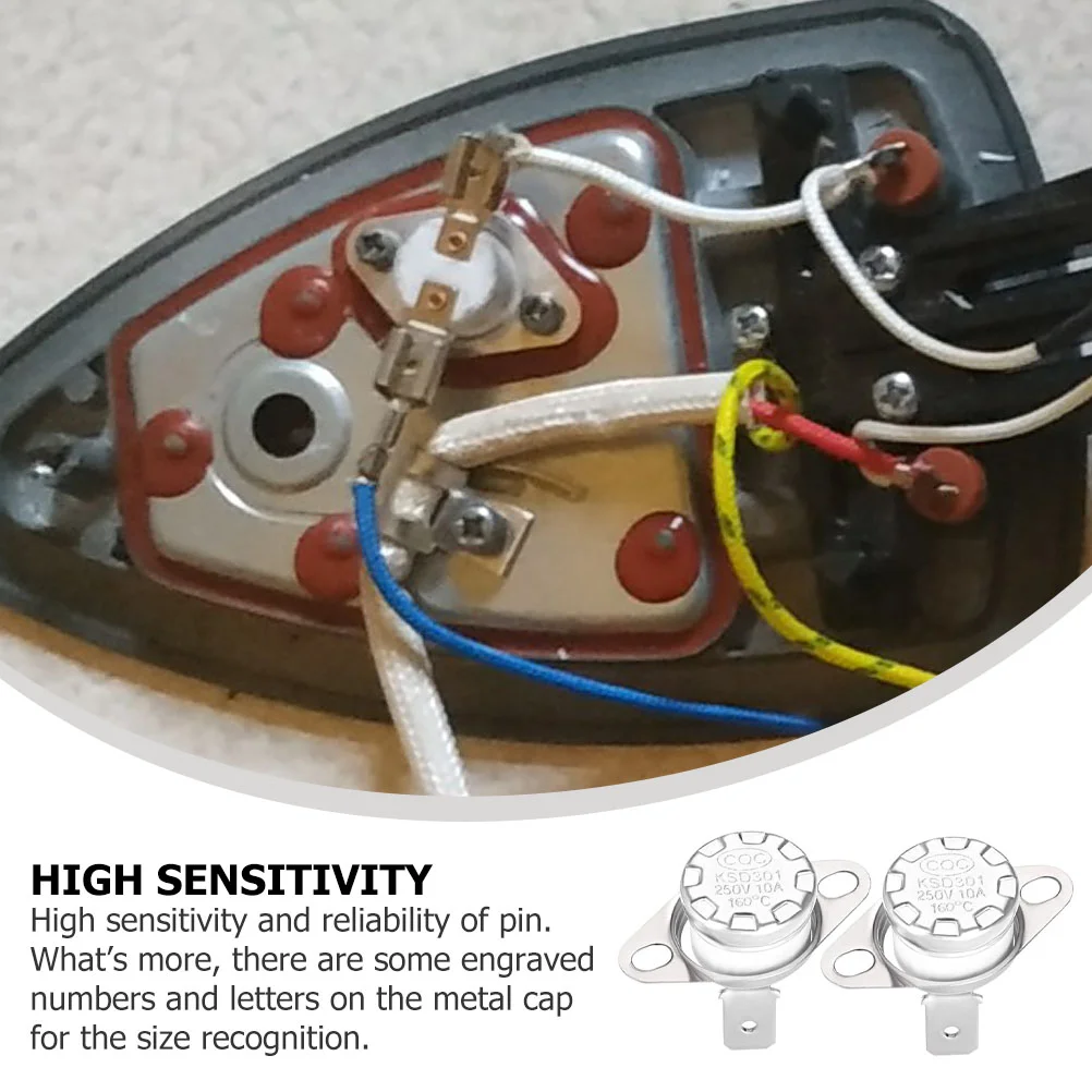 Contrôleur de température pour four, interrupteurs thermiques, 160 °C, normalement fermé, KSD301, bébé, 2 pièces