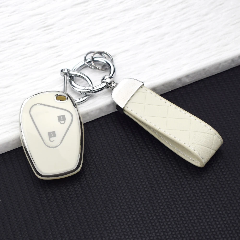 2 Buttons TPU Car Key Case for Renault Duster Modus Clio 3 Twingo DACIA Logan Sandero Kangoo for Nissan Auto Accessories
