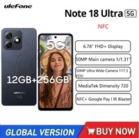 Ulefone Note 18 Ultra 5G Smartphone Android 13,12GB RAM(6+6) 256GB ROM, 6.78\