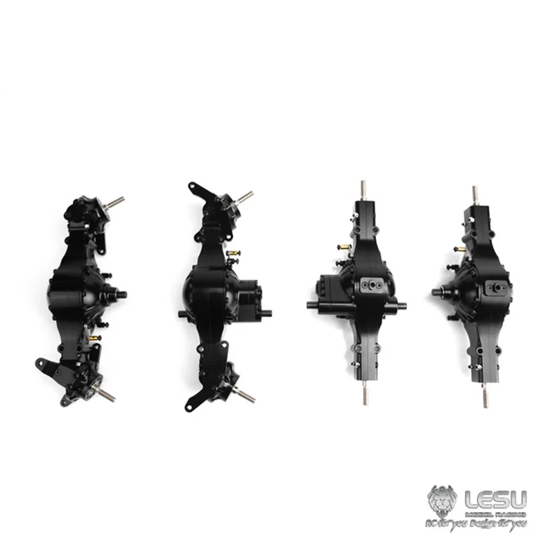 LESU Metal Differential Lock Front Rear Axles for RC TAMIYA 1/14 Tractor Truck Remote Control Hydraulic Dumper Benz VOLVO Toys