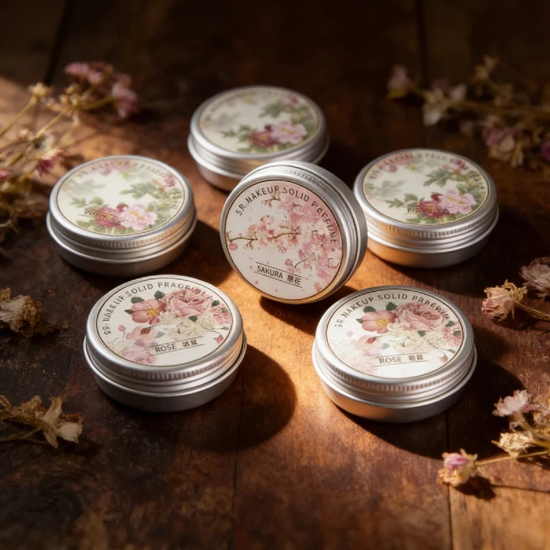 

Woman Lavender Solid Perfume Portable Solid Balm Fresh Elegant Long-lasting Fragrances Cream Plant Flower Body Aroma Deodorants
