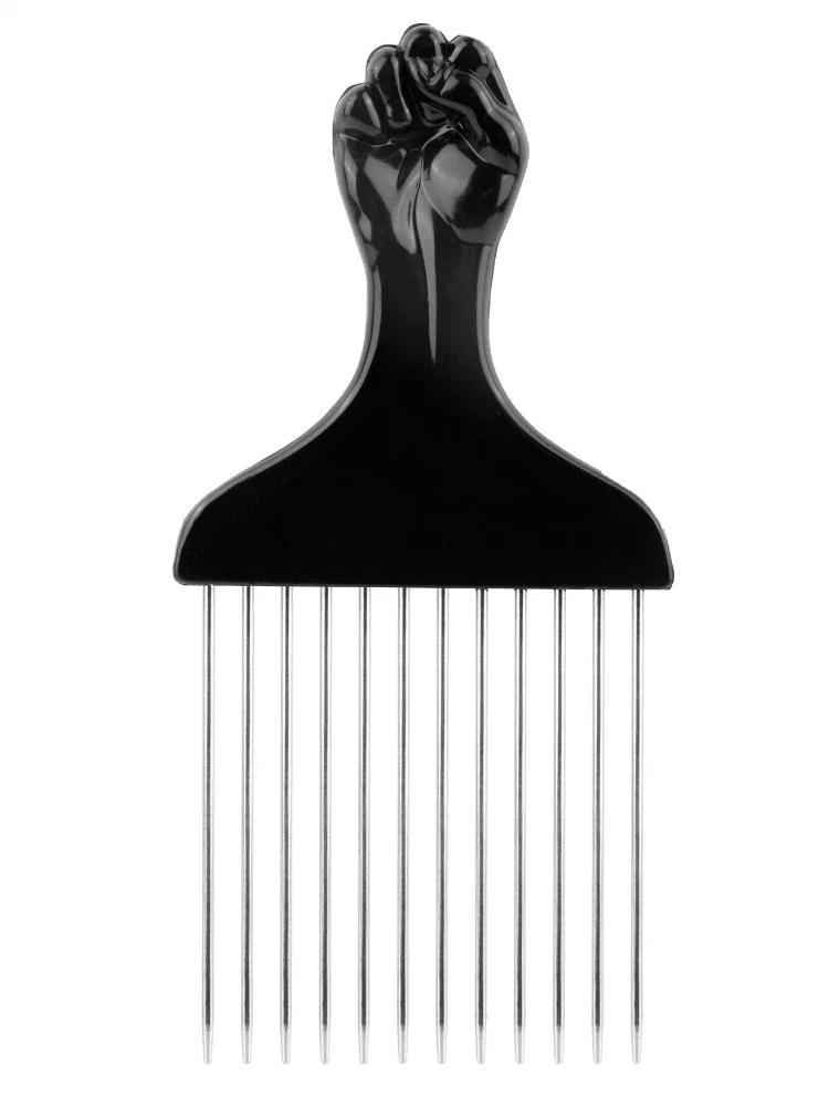 Afro-Lockenkamm, Friseur-Locken-Netzkamm, Einsteckkamm, schwarzer Herren-Locken-Schwamm, Salon-Friseur-Styling-Werkzeug-Set – Detail 6