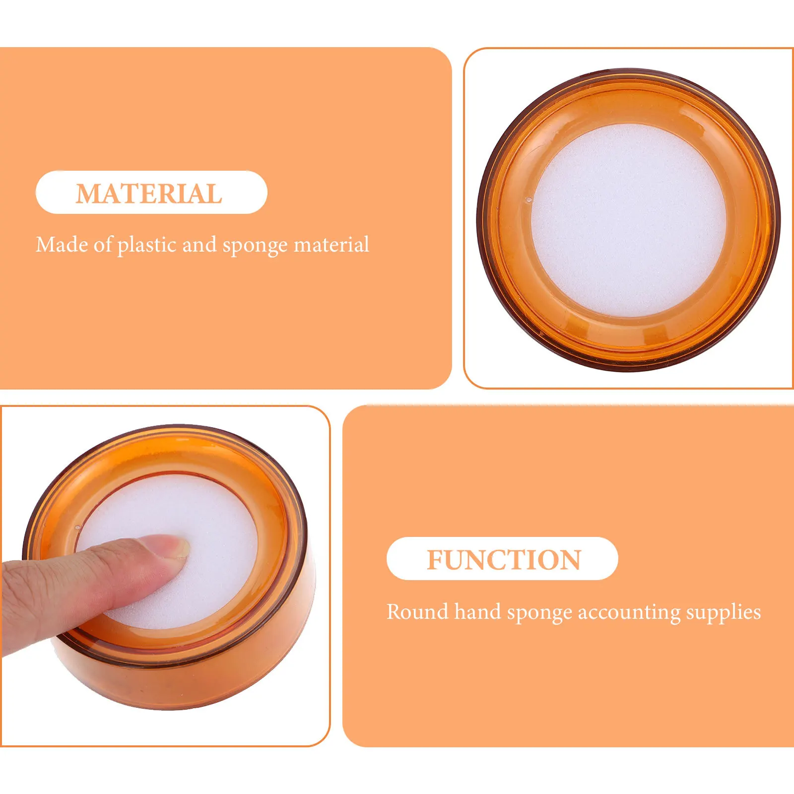 8Pcs Fingertip Moistener Counting Sponge Soft Finger Wet Tool Cashier Counting Financial Supplies Finger Wet Sponge