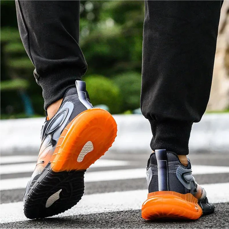 Men Work Safety Shoes Boots Anti-puncture Man For Work Sneakers Indestructible Work Shoe Lightweight Casual Sport Shoes Non Slip