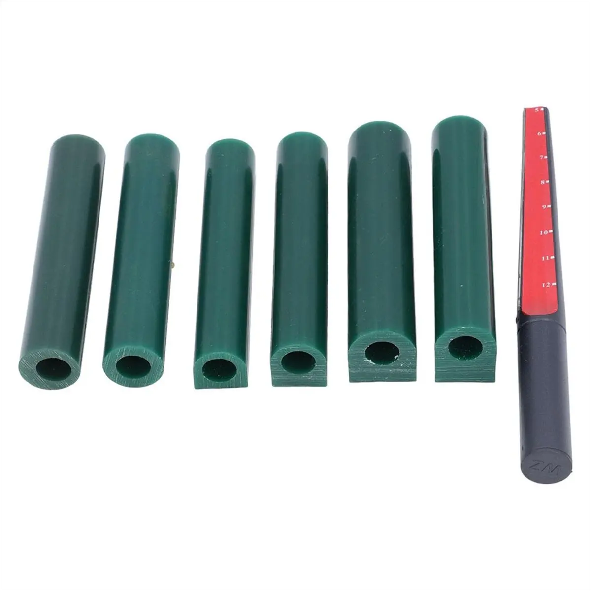 DT38 Rings Wax Tube Set, 6 Sizes Carving Wax Tubes with Cutter Ruler for Jewelry Rings Casting Handicrafts, Jewelry Tools