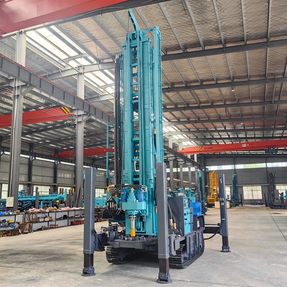 Fully Automatic Drilling Rig 150m Depth Well Drilling Rig Pneumatic Hydraulic Crawler Core Gearbox Motor Rotary Drilling Rig