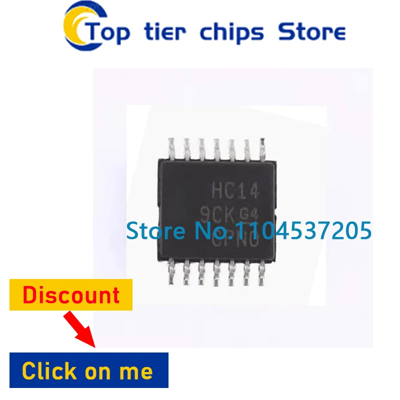 10~100PCS  SN74HC14PWR HC14 TSSOP14 100% new