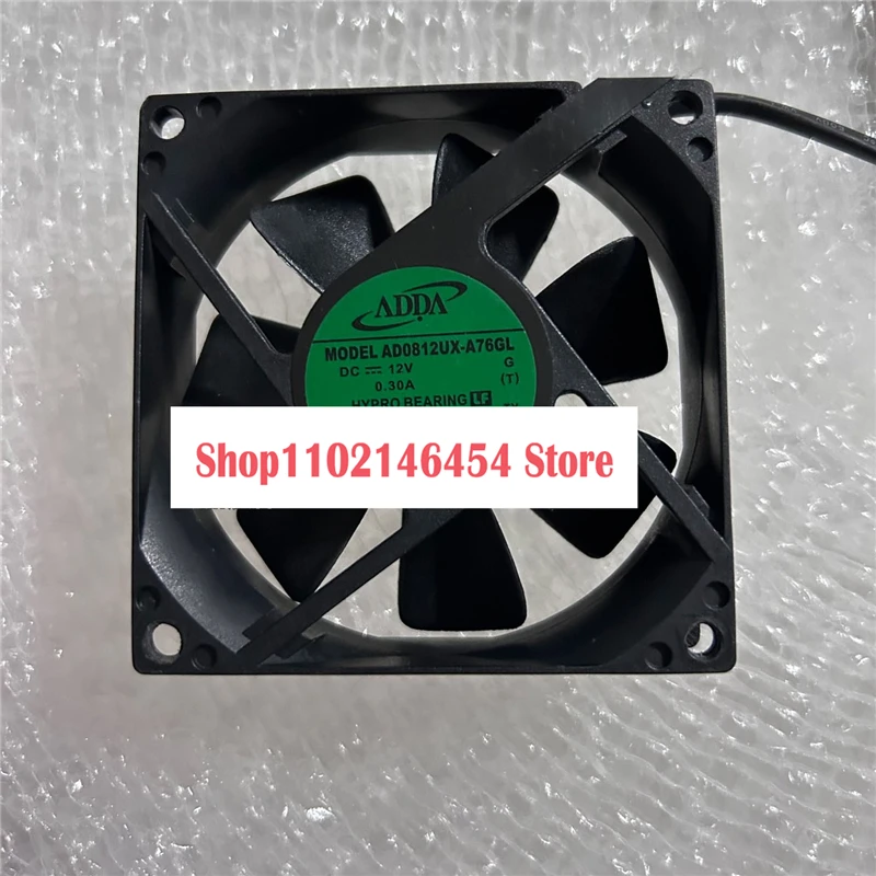 ADDA AD0812UX-A76GL DC 12V 0.30A 80x80x25mm 3선 프로젝터 냉각 팬용 1개