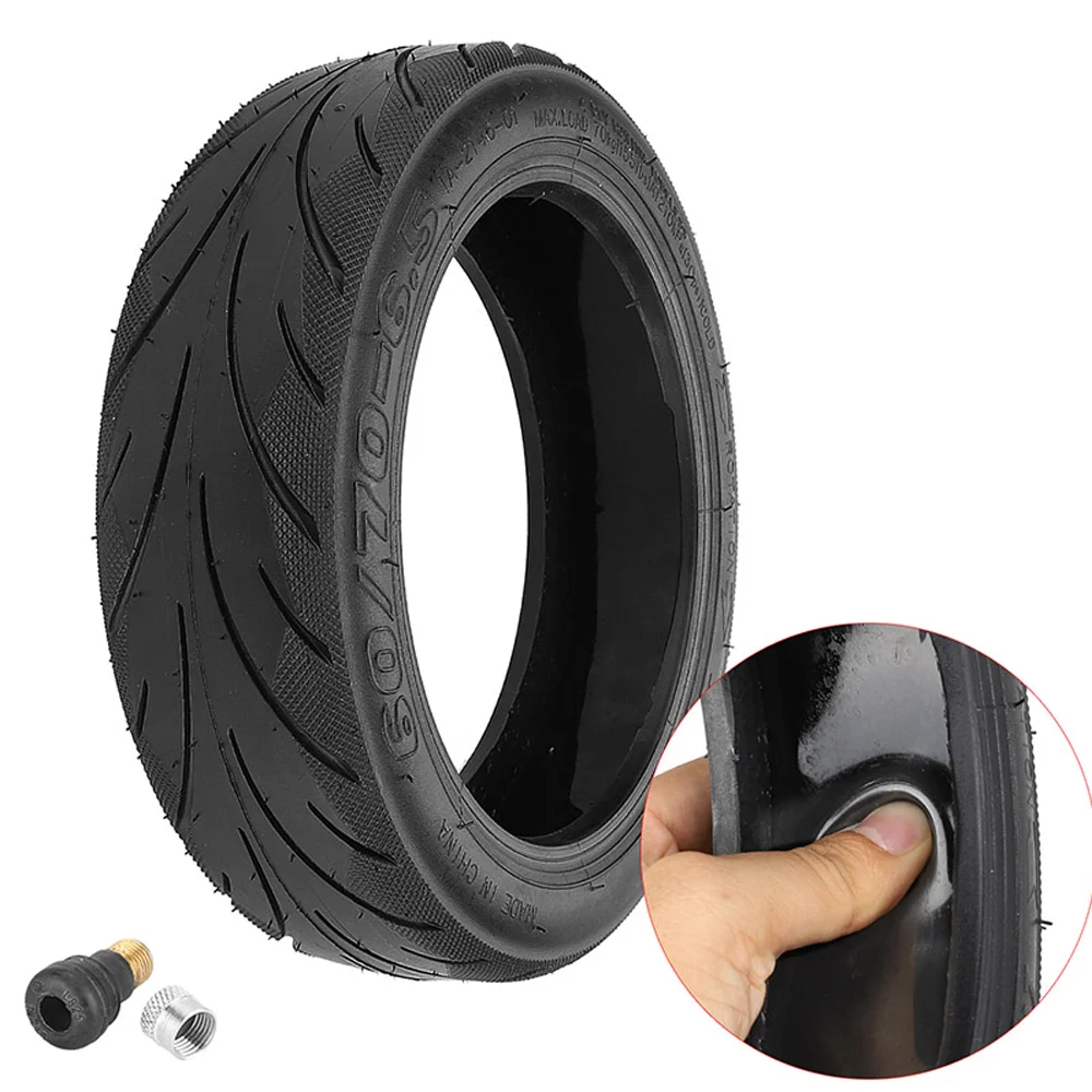 

10 Inch Electric Scooter Rubber Tubeless Tire for Ninebot MAX G30 Kick 60/70-6.5 Front and Rear Tyre