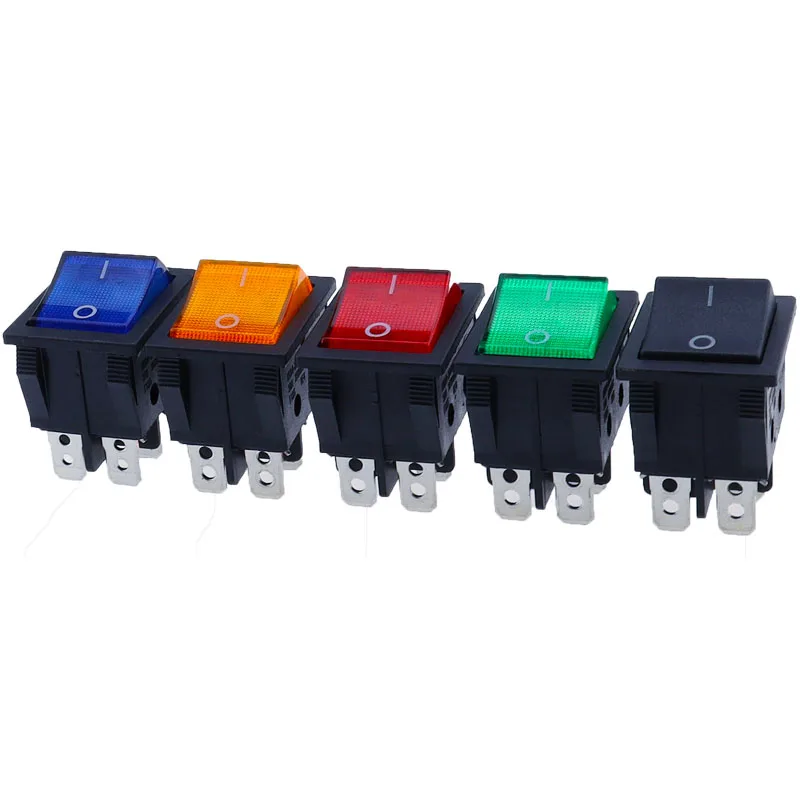 1 PCS,30A 250V AC High Current,ON/OFF,Special for Eelding Machine,KCD4,Sterling Silver Point,Rocker Power Button Switches