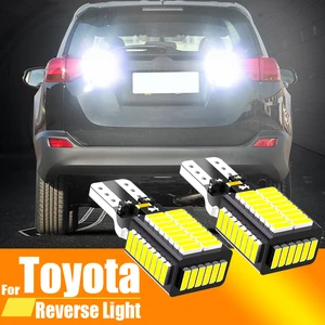 2X LED 리버스 라이트 블루브 램프 W16W T15 TOYOTA RAV4 YARIS VITZ AVALON SIENNA TACOMA HIGHLANTER SEAVOIA MATRIX 4RUNNER 용 CANBUS 10 최고의 판매용 운모 라이트 Toyota Yaris -№2