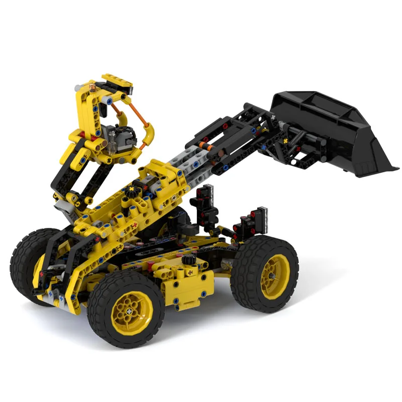 

MOC-227397 Новая классическая модель строительного блока бульдозера, 685 деталей, игрушечный подарок для мальчиков, детский день рождения и Рождество